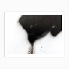 Black Paint On A Wall 5 Art Print