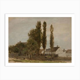 Claude Monet - A Village 1 Art Print