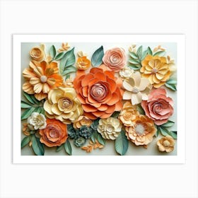 3d Floral Craft 7 Art Print