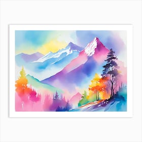 Mountain landscapes 11 Art Print