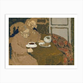 Two Women Drinking Coffee (ca, 1893) by Edouard Vuillard. Art Print