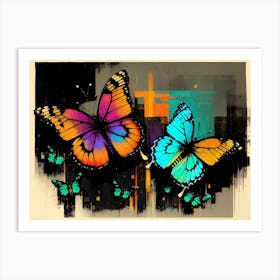 Butterfly Painting 215 Art Print