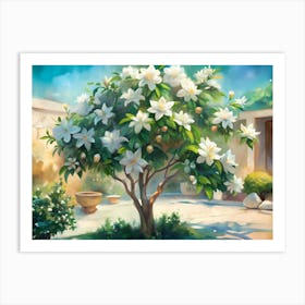 Magnolia Tree Art Print