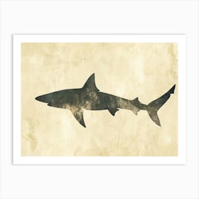 Thresher Shark Silhouette 8 Art Print