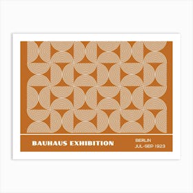 Bauhaus Orange Exhibition 27 Art Print