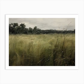 Rustic Country Field Painting Art Print