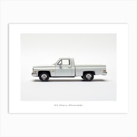 Toy Car 83 Chevy Silverado White 2 Poster Art Print