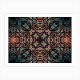 Modern Art Is An Ancient Ethnic Pattern Art Print