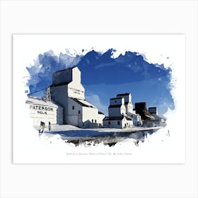 Inglis Grain Elevators National Historic Site, Manitoba, Canada Art Print