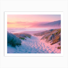 California Dreaming - Sunset Sand Path Art Print