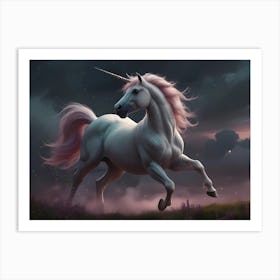 Unicorn In The Sky 5 Art Print