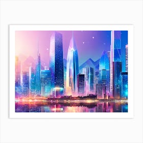 Futuristic Cityscape 30 Art Print