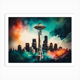 Space Needle Art Print