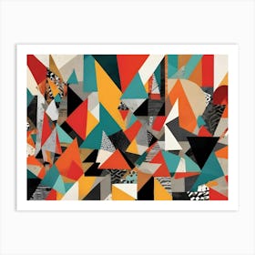 Abstract Triangles 2 Art Print