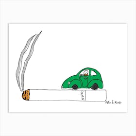 Smoking kills Art Print