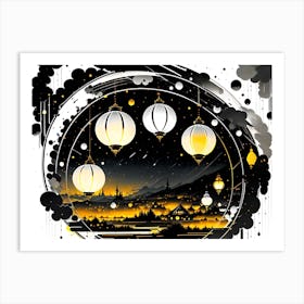 Chinese Lanterns Art Print