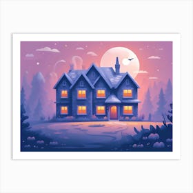 House In The Woods Art Print