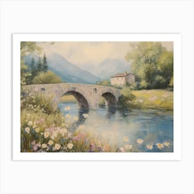 Bridge Over The River Art Print