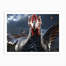 Epic Rooster Art Print