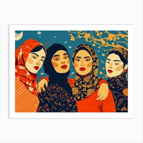 Muslim Women 1 Art Print