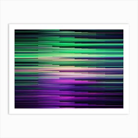 Abstract Colorful Lines On A Black Background 1 Art Print