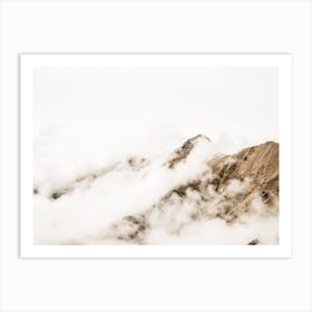 Foggy Mountains Art Print