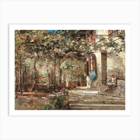 Child In A Garden Art Print