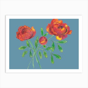 Peonies 1 Art Print