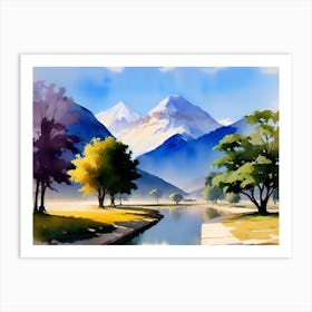 Landscape Painting 3 Art Print
