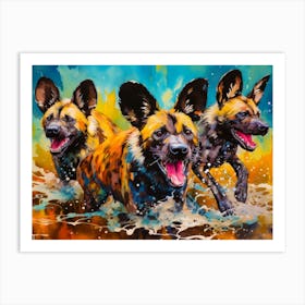 Wild Dogs Art Print