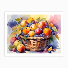 Basket Of Fruit Art Print