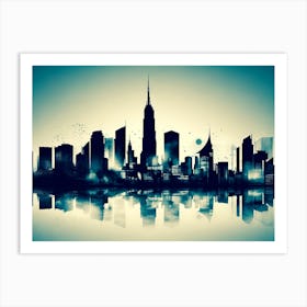 New York City Skyline 48 Art Print