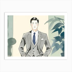 Man In A Suit Art Print