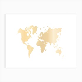 World Map 12 Art Print