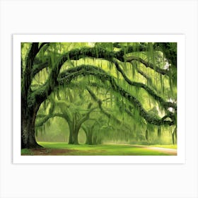 Mossy Oak Tree Art Print