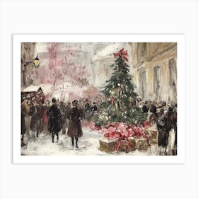 Christmas In Paris Art Print