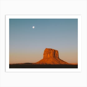 Monument Valley Moonrise Art Print