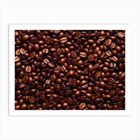 Coffee Beans Background 3 Art Print