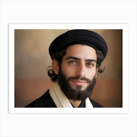 Jewish Man Portrait 08 Art Print