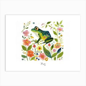 Little Floral Frog 2 Poster Art Print