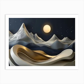 3d Modern Art 1 Art Print