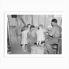 Christmas Dinner In Home Of Earl Pauley, Near Smithfield, Iowa, Dinner Consisted Of Potatoes, Cabbage And Pie By Russ Art Print