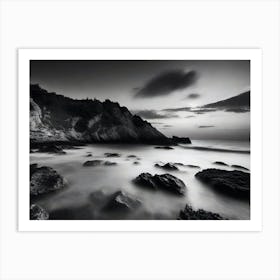 Black And White Seascape 36 Art Print