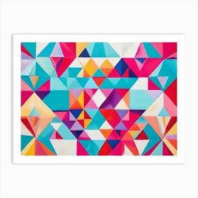 Geometric Abstract Painting Art Print