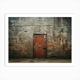 Distressed Brick 3 Art Print