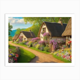 Village In The Countryside Art Print