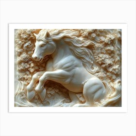 Horse Sculpture 1 Art Print