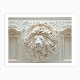 Lion Head 17 Art Print