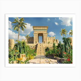 Egyptian Temple 5 Art Print