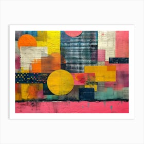 RetroRiso Revival: Embracing Analog Charm in Modern Design:Abstract Painting 2 Art Print